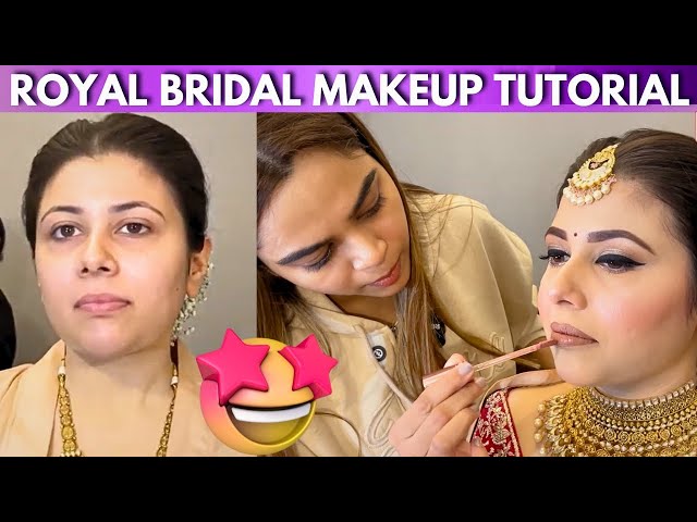 Royal Bridal Makeup Tutorial  by @Sakshi Gupta Makeup Studio & Academy #YouTube