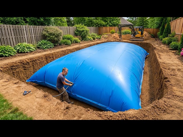 Man Builds Dream Stunning Swimming Pool In His Backyard | Start To Finish By @FoxHomeProduction