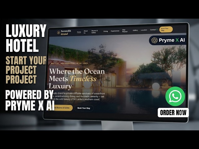🚀 Excited to share our latest web development project by Pryme X AI! 🏨✨