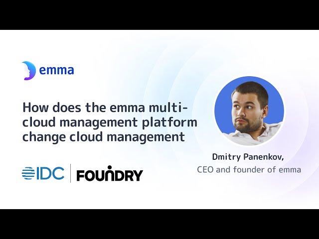 How does the emma multi-cloud management platform change cloud management