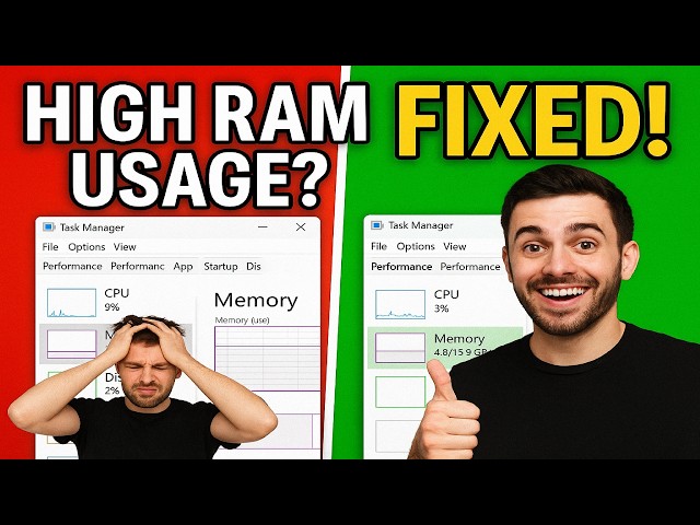 Fix  High Ram Memory Usage in 6 Minutes (Windows 10/11) ✅