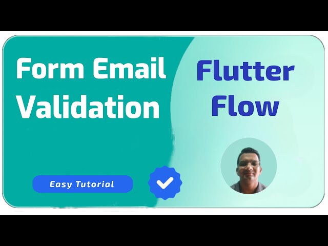 FlutterFlow form email validation