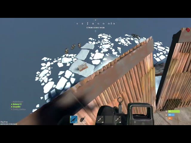Rust Console 1v4 30 sec raid defense