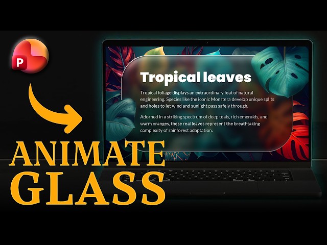 PowerPoint Secret Glass Animation | 3D Depth & Morph