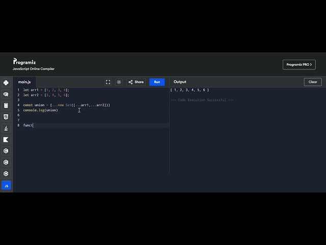 JavaScript Array Union Using Spread Operator & Without Spread | Interview Question