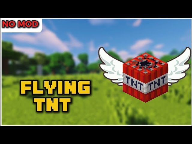 Flying TNT Command In Minecraft | Minecraft Commands For Bedrock 
