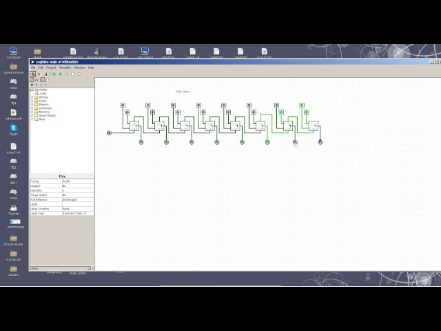 8 Bit Adder circuit