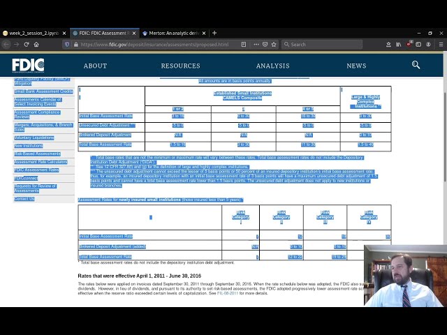 Python in Finance: Real Option Valuation of Deposit Insurance (Session 9)