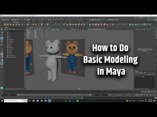 Part 03 - How To Do Basic Modeling in Maya For Beginners
