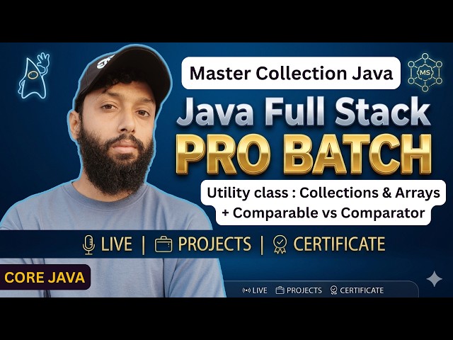 Master Collection Framework in Java 🚀 | Arrays & Collections | Comparable & Comparator | Day-65