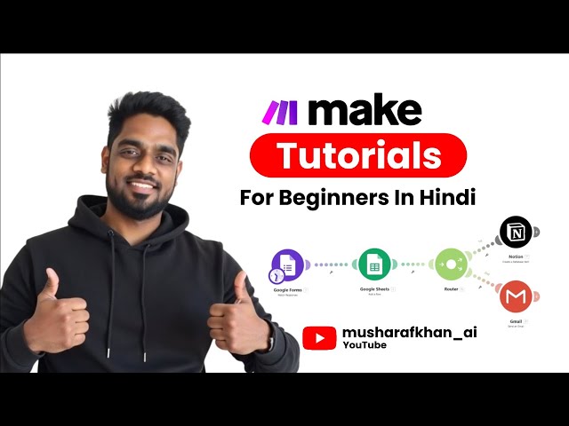 AI Automation Tutorial with Make.com - Hindi