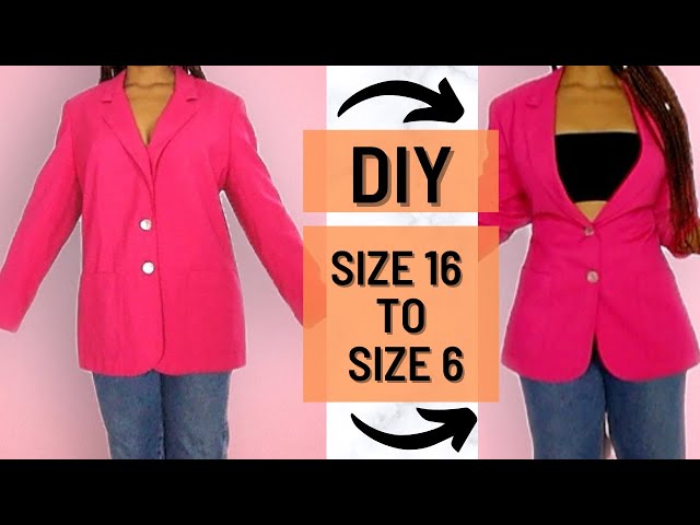 2 DIY NO SEW BLAZER ALTERATIONS | 5 MIN REVERSIBLE CLOTHING HACKS