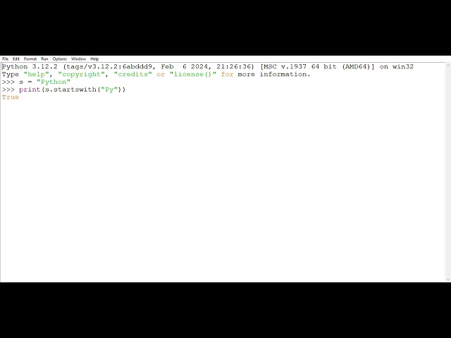 Python program : WAP in string to check word start with the letter 
