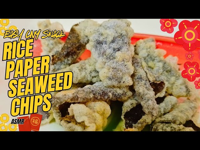 How to Make Easy Rice Paper Seaweed Chips (Korean Seaweed Chips aka Gim Buga)