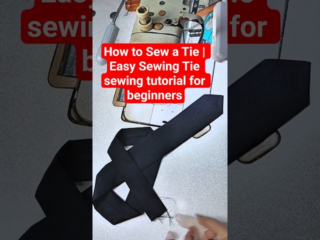 How to Sew a Tie | Easy Sewing Tie sewing tutorial for beginners #sewing #versatilesewin #ussewtips