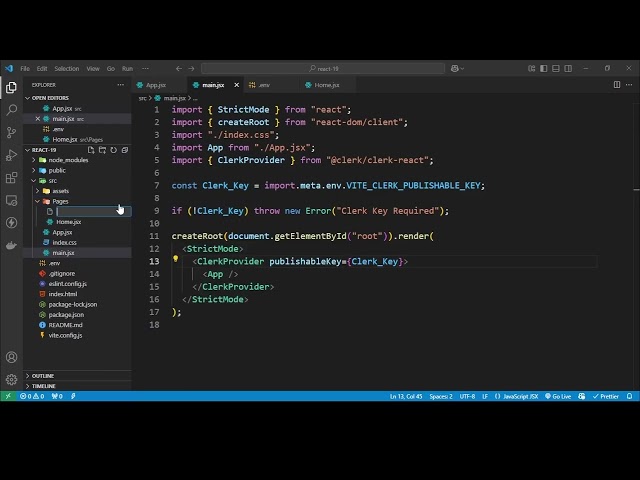 How to Install Clerk in ReactJS Step-by-Step Tutorial | Authentication Setup Guide