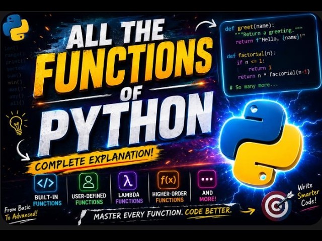 All Of The Functions Of Python