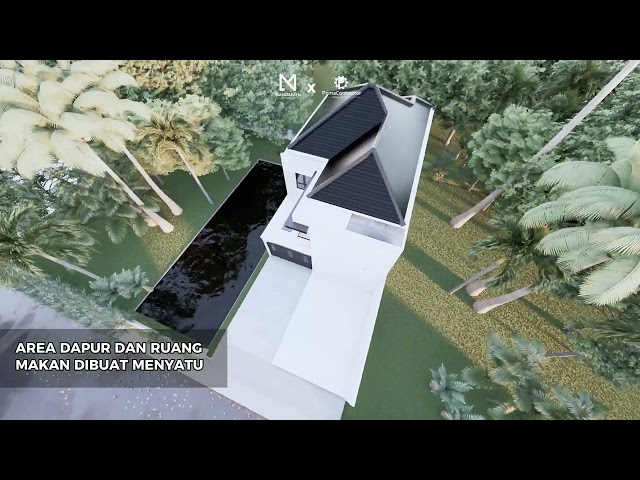 MODERN 2-STORY L-SHAPED HOUSE DESIGN | 5 BEDROOMS on a 9x14 Meter Plot
