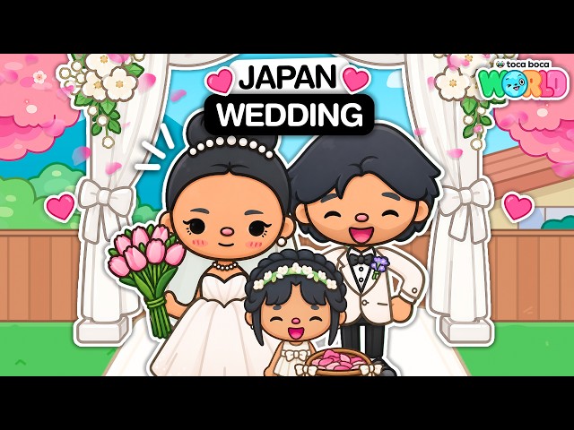 ¡TUVIMOS LA BODA DE NUESTROS SUEÑOS EN JAPÓN! 🇯🇵 | Toca Life World Family Roleplay 🌍