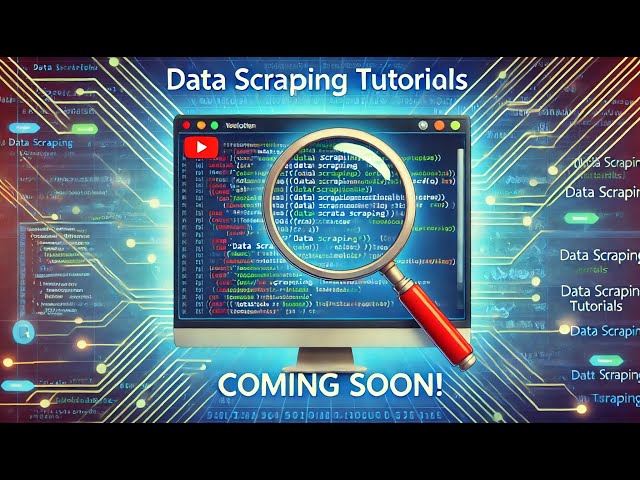 Exciting Update: Data Scraping Tutorials Coming Soon! | @CodeWithShriekDj
