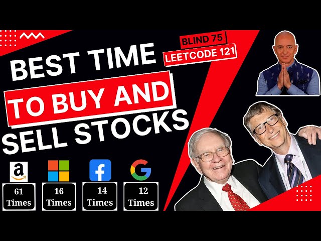 Best Time to Buy and Sell Stocks: 121 - Array technical interview @ Google,  Microsoft, Meta, Amazon