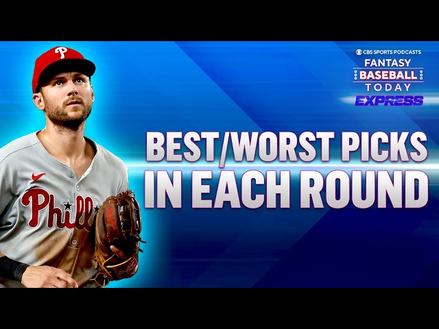 Best & Worst Picks in Each Round of 2026 Fantasy Baseball Drafts!