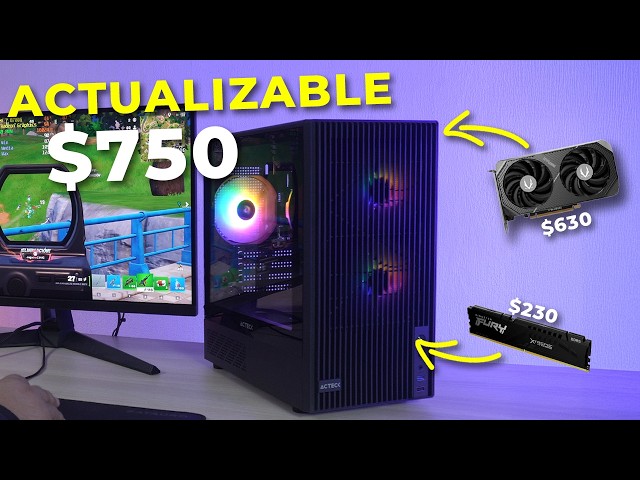 I built a $750 GAMING PC UPGRADEABLE in 2026! Up to an RTX 5060 Ti
