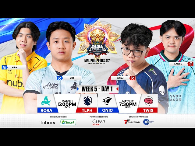 🔴 LIVE | MPL PH S17 | FILIPINO - Week 5 Day 1