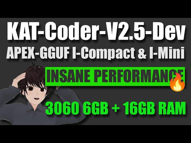 KAT-Coder 2.5 35B-A3B APEX GGUF Tested | (Best Local Coding LLM?) | RTX 3060