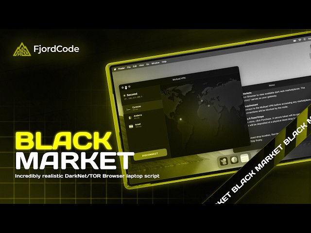 FjordBlackMarket | FiveM DarkNet Laptop, Tor Browser, VPN, Onion Forums & More!