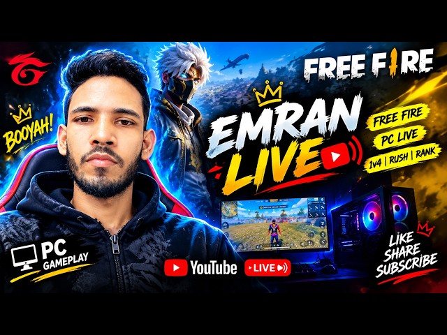 🔥EMRAN IS LIVE🔥Free Fire Rank Push Live |🔥SNIPER LEGEND🔥#freefire #ff #live