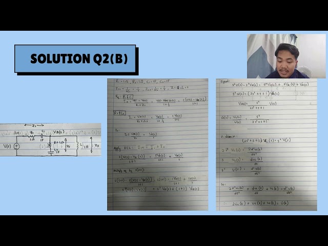 BERE2363 2014/2015: Question 2(A&B)  State-Space and Transfer Function