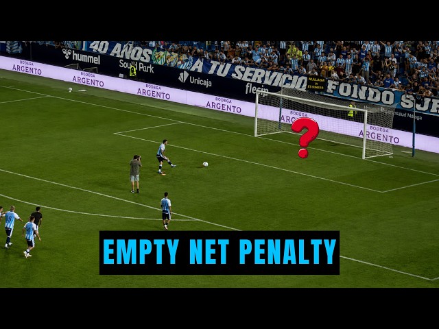 Malaga Player Takes Penalty Into an EMPTY GOAL After Fulham Walk Off