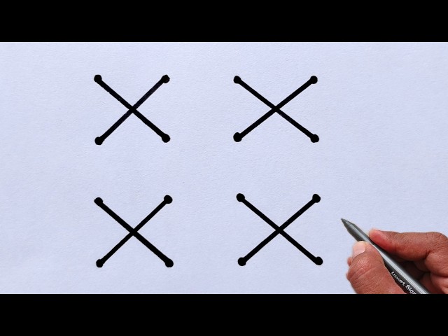 How to Draw a Beautiful Design Using XXX | Easy Creative Art
