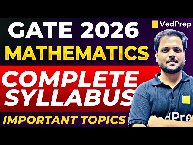 GATE Mathematics Syllabus 2026 | GATE 2026 Mathematics Syllabus & Important Topics