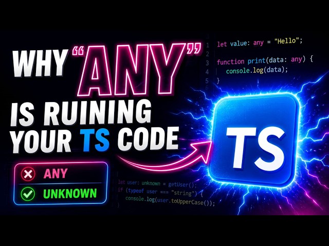 Why `any` is a Ruining Your TypeScript Codebase (Use 'unknown' Instead !)