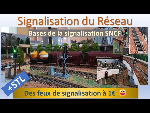 HO 3D PLA lights at €1 - SNCF signaling base - Eyelet - Flashing light - Onboard video.