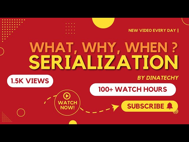 What is Serialization? in Tamil - Data Transfer | Java | DinaTechy #interview #instagram