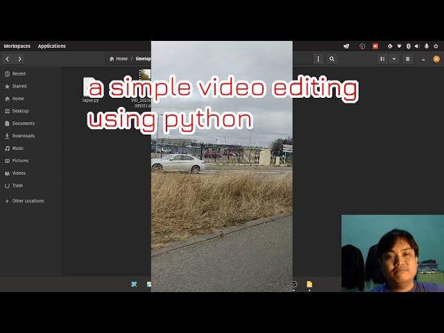 Doing timelapse video with only python