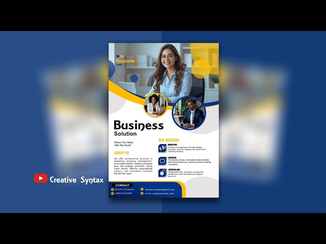 How to Create a Professional Business Flyer Design in CorelDRAW | Step-by-Step for Beginners