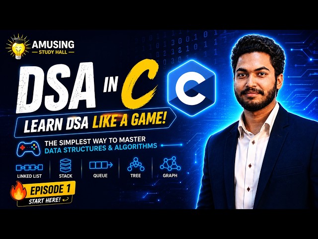 Dsa in c easy tutorial #1 | for beginners  |  data structure and algorithm |  learn like a game