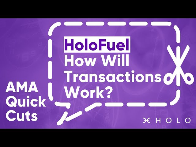 AMA 39 Quick Cuts – How Will Transactions Work