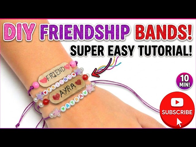 How to Make 2 Easy Friendship Bands in 10 Minutes | DIY Friendship bands @AKSHUSARTGALLERY