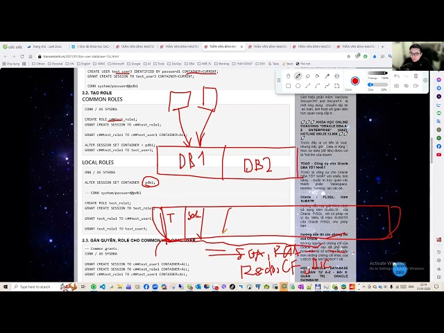 06.Quản trị người dùng - Tài liệu tạo user 12c  | OAZ28 | B5 | Trần Văn Bình Oracle Database Master