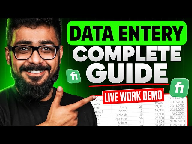 I Completed a 5-Minute Data Entry Task | Fiverr Work Demo for Beginners