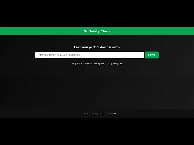 GoDaddy Clone