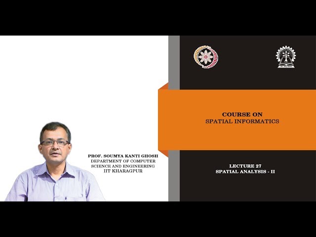 Lecture 27: Spatial Analysis - II