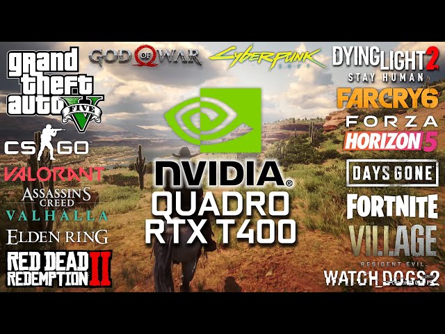 NVIDIA T400 - Test in 30 Games