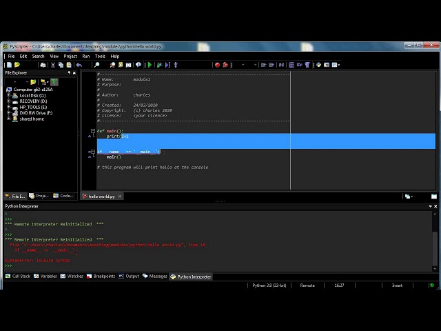 Introduction to PyScripter