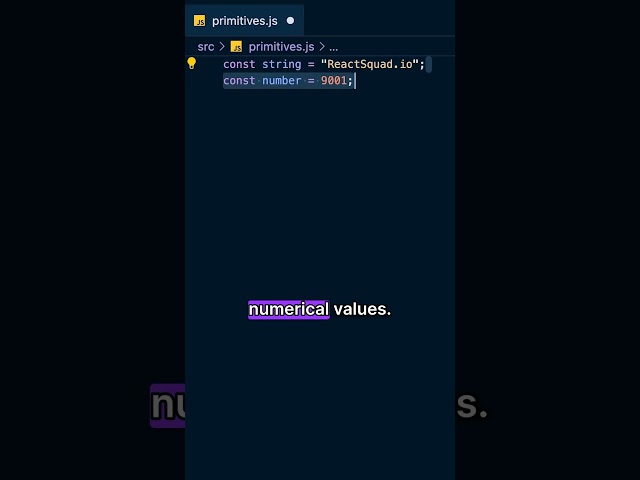 JavaScript Primitives EXPLAINED in 24 Seconds